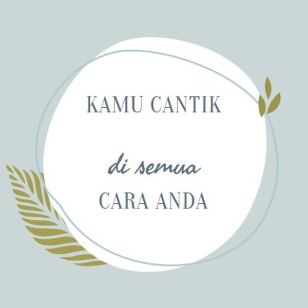 Indah dengan segala cara Anda blue organic-simple