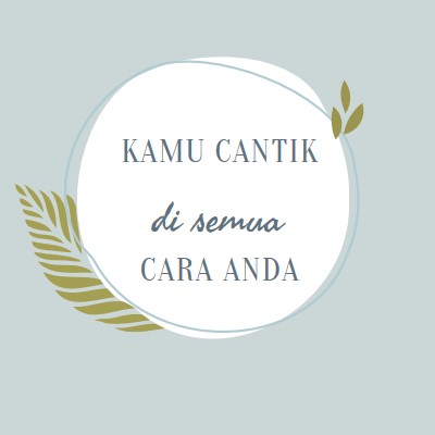 Indah dengan segala cara Anda blue organic-simple