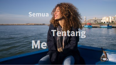 Ya itu semua tentang saya blue modern-simple