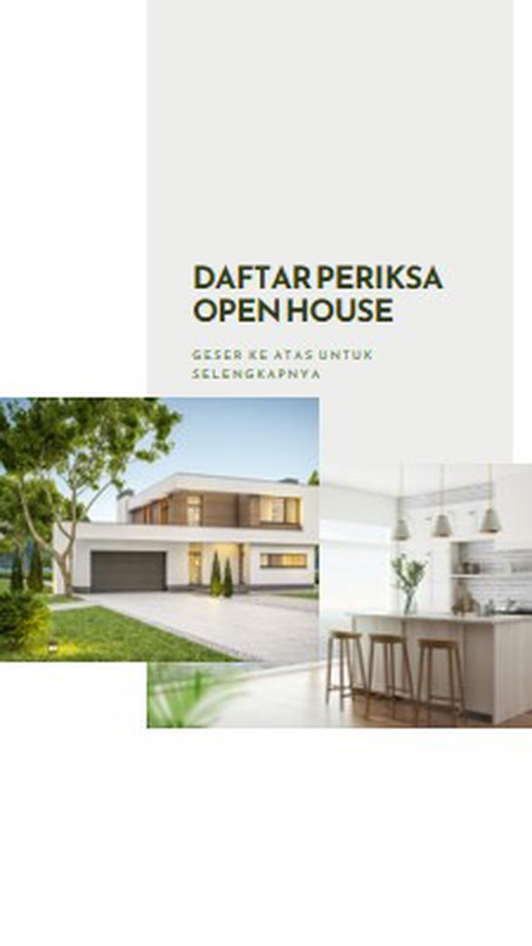 Daftar periksa open house white modern-simple