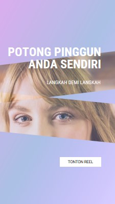 Potong pinggun Anda sendiri purple modern-bold