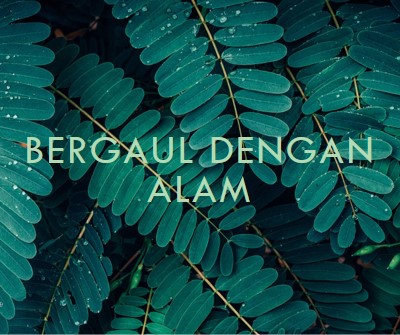 Bergaul dengan alam green modern-simple