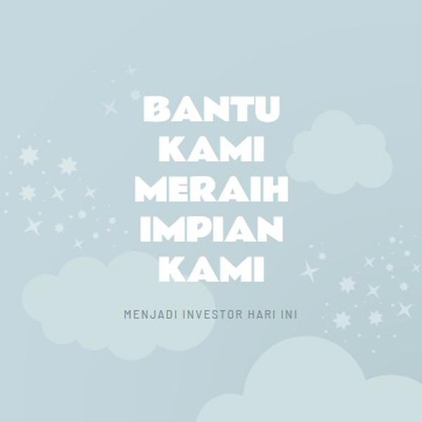 Mimpi menjadi kenyataan blue whimsical-color-block