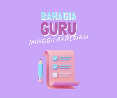 Minggu Apresiasi Guru purple whimsical-color-block