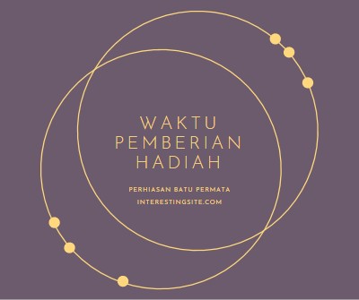 Ini waktu pemberian hadiah purple modern-simple