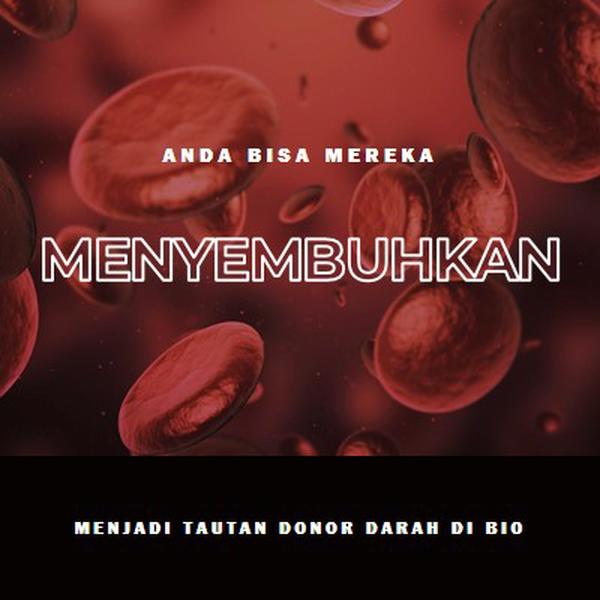 Menjadi donor darah red modern-simple