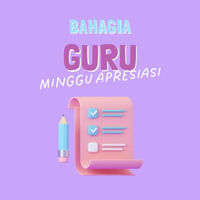 Minggu Apresiasi Guru purple whimsical-color-block