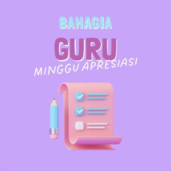 Minggu Apresiasi Guru purple whimsical-color-block