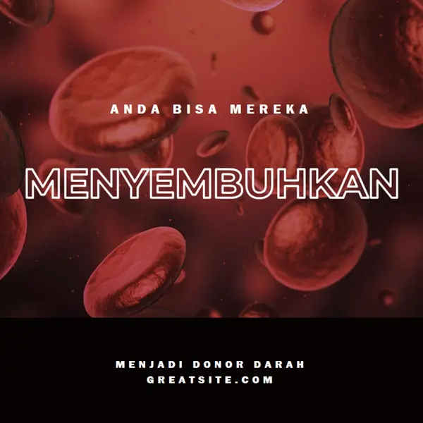 Menjadi donor darah red modern-simple