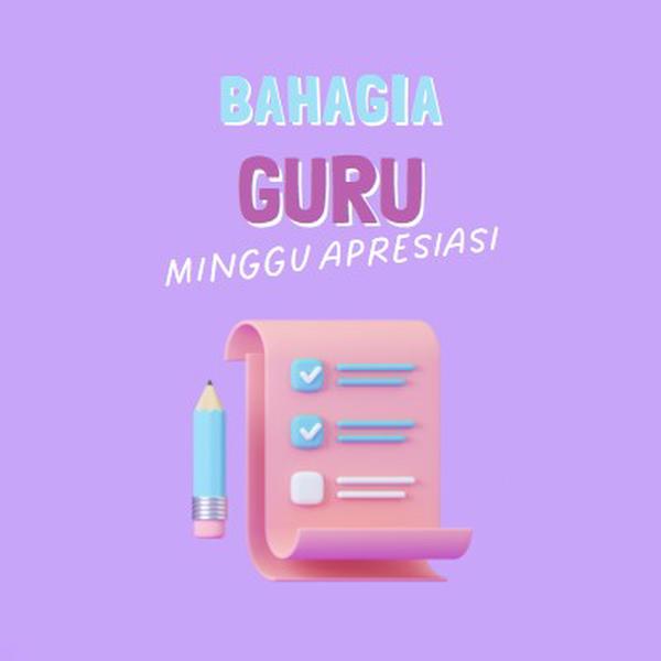 Minggu Apresiasi Guru purple whimsical-color-block