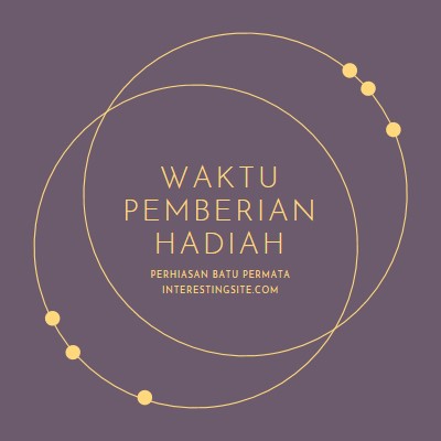 Ini waktu pemberian hadiah purple modern-simple