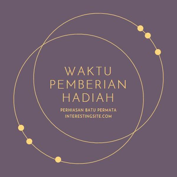 Ini waktu pemberian hadiah purple modern-simple