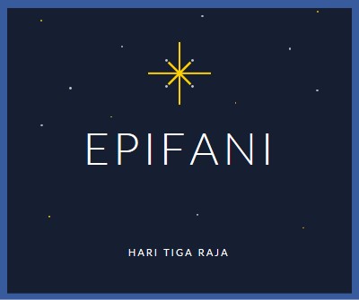 Mengamati Epiphany blue modern-simple