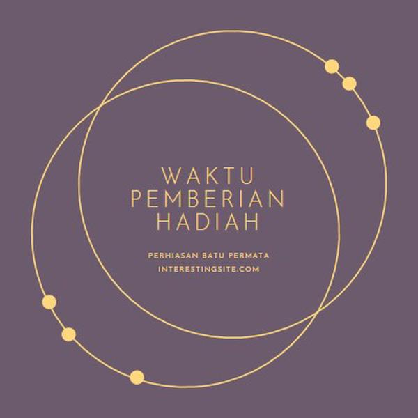 Ini waktu pemberian hadiah purple modern-simple