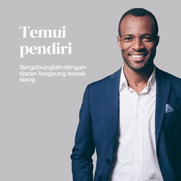 Temui pendiri gray modern-simple