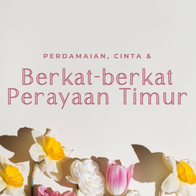 Perdamaian dan cinta Di Hari Timur gray modern-simple