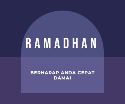 Berharap Anda dengan cepat yang damai purple modern-color-block