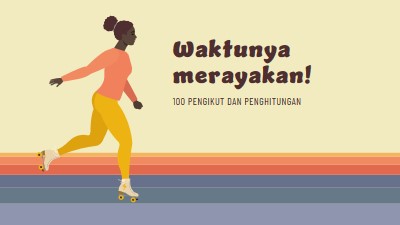 Pertahankan terus bergulir orange vintage-retro