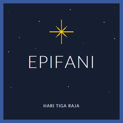 Mengamati Epiphany blue modern-simple