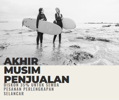 Kebahagiaan pantai gray modern-bold