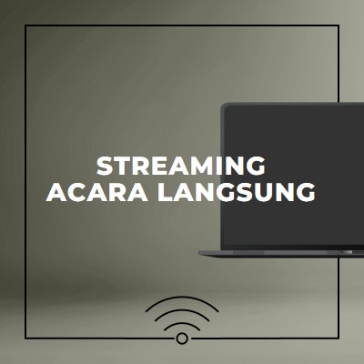 Streaming acara langsung gray modern-bold