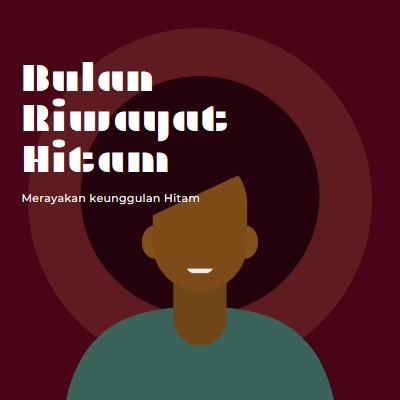 Perayaan Bulan Sejarah Hitam red modern-color-block