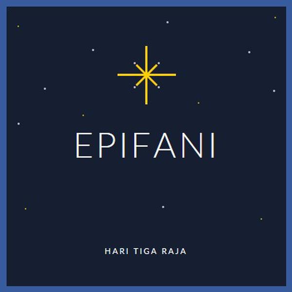 Mengamati Epiphany blue modern-simple