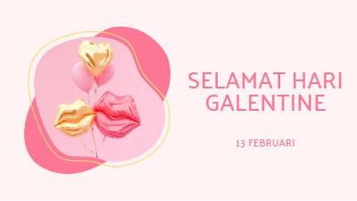 Selamat Hari Valentine, gal white organic-simple