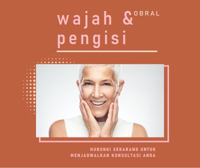 Penjualan wajah dan pengisi orange modern-geometric-&-linear