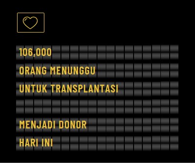 Menjadi donor organ hari ini black modern-bold