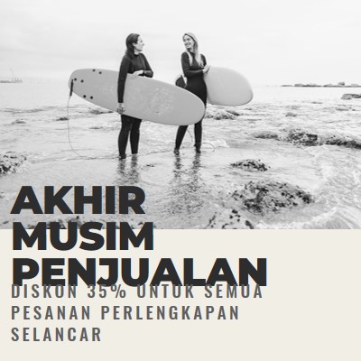 Kebahagiaan pantai gray modern-bold