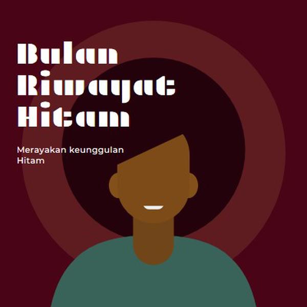 Perayaan Bulan Sejarah Hitam red modern-color-block