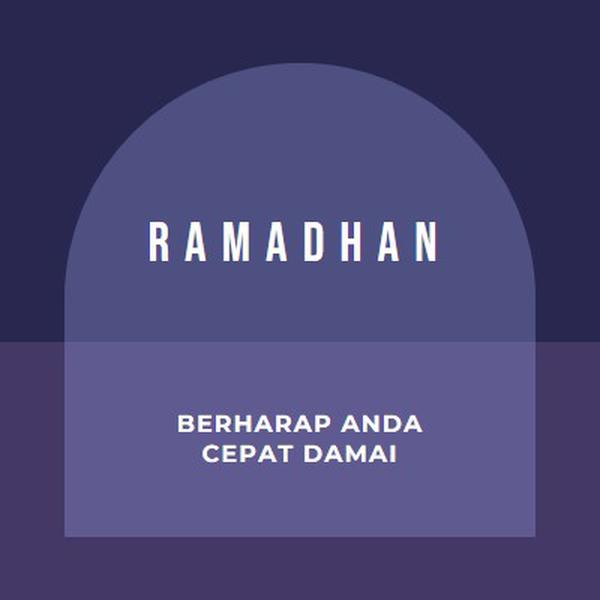 Berharap Anda dengan cepat yang damai purple modern-color-block