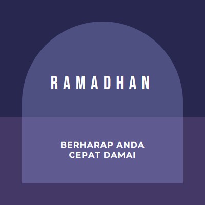 Berharap Anda dengan cepat yang damai purple modern-color-block