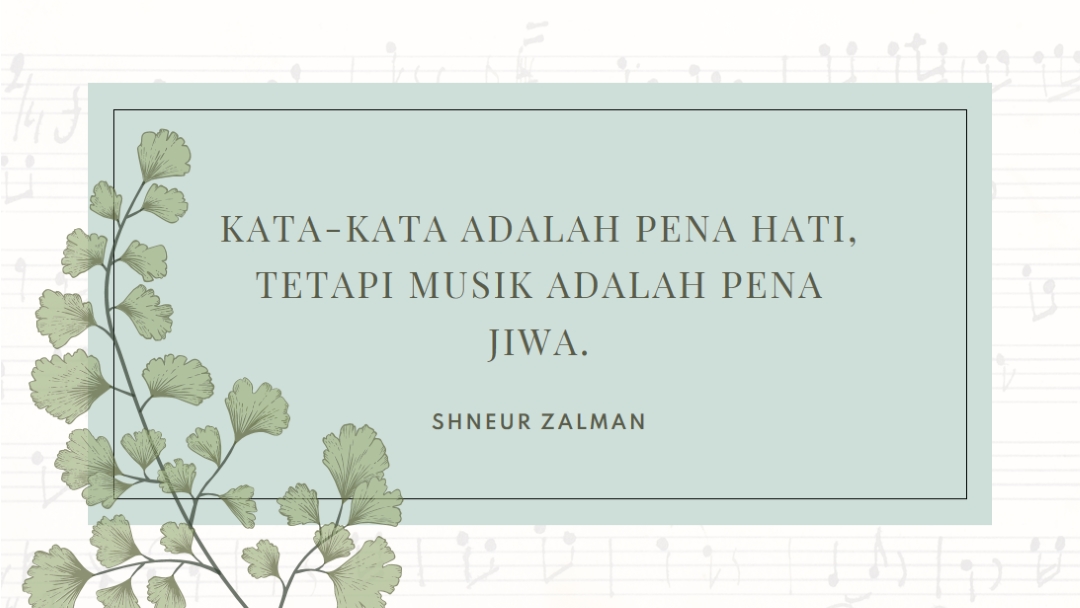 Teori musik white vintage-botanical