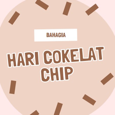 Selamat Hari Cokelat brown organic-simple