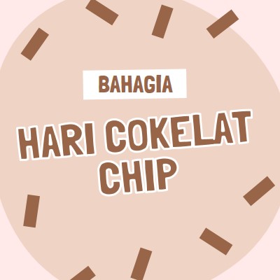 Selamat Hari Cokelat brown organic-simple