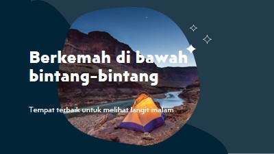 Di bawah bintang-bintang blue organic-simple