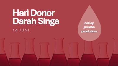 Hari Donor Darah Singa red modern-bold