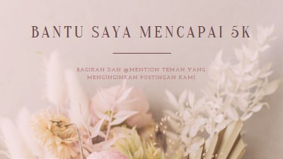 Perasaan bunga pink modern-simple