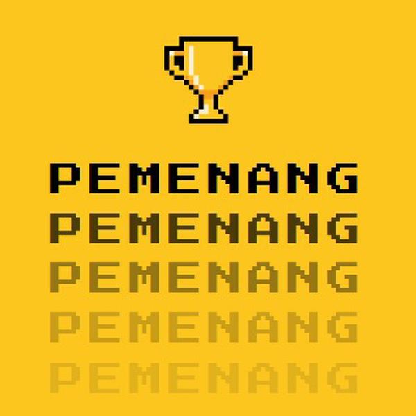 Kehidupan piala yellow vintage-retro