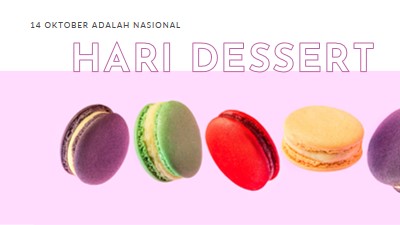 Jangan lewatkan Dessert Day purple modern-bold