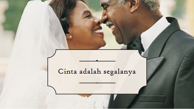 Cinta tak lekang oleh waktu white modern-simple