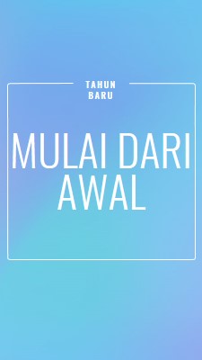 Mulai dari awal blue modern-bold