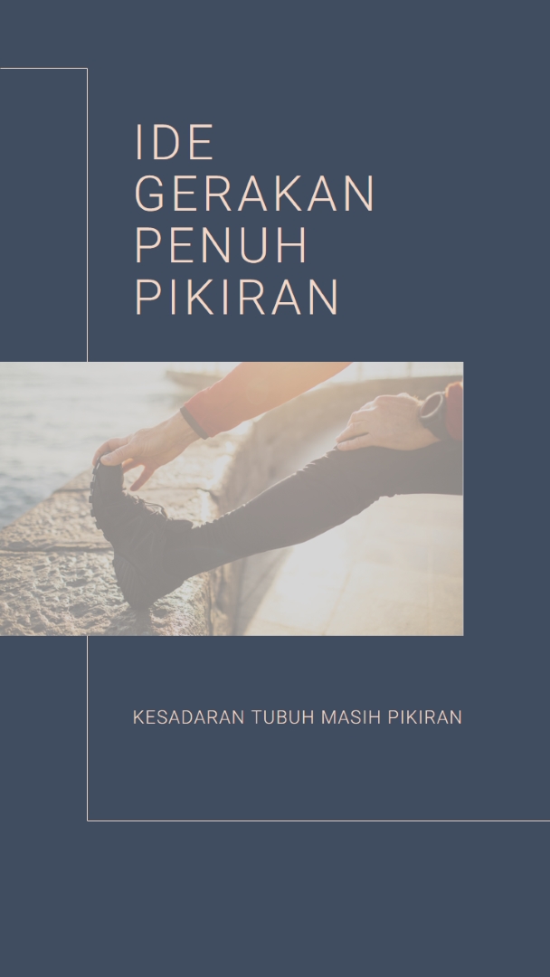 Peregangan akhir blue modern-simple