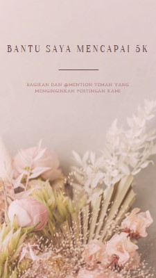 Perasaan bunga pink modern-simple