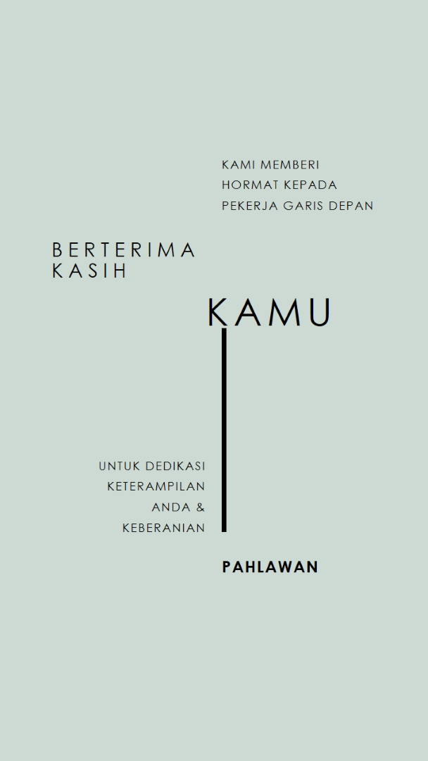 Kami salut padamu gray modern-simple