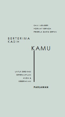 Kami salut padamu gray modern-simple