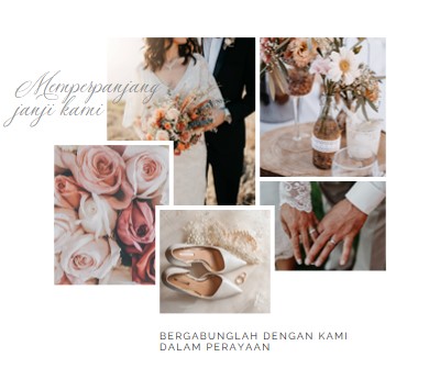 Perpanjangan romantis white modern-simple