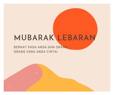 Berkah Lebaran pink organic-simple